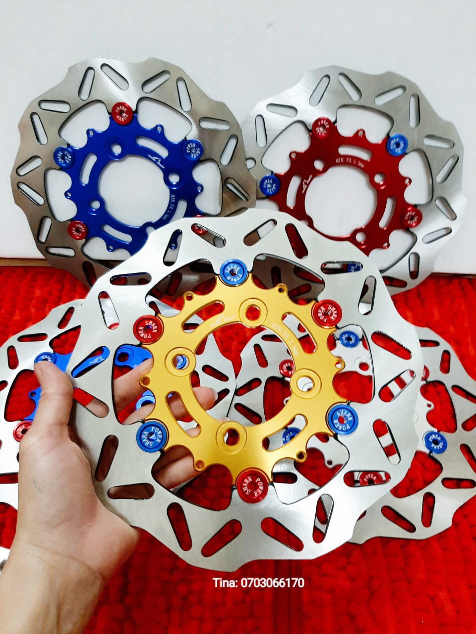 [HCM]ĐĨA KTM  220MM GẮN XE WAVE WAVE S110  WAVE RS VÀ CÁC DÒNG XE KHÁC CÓ NHIỀU MÀU