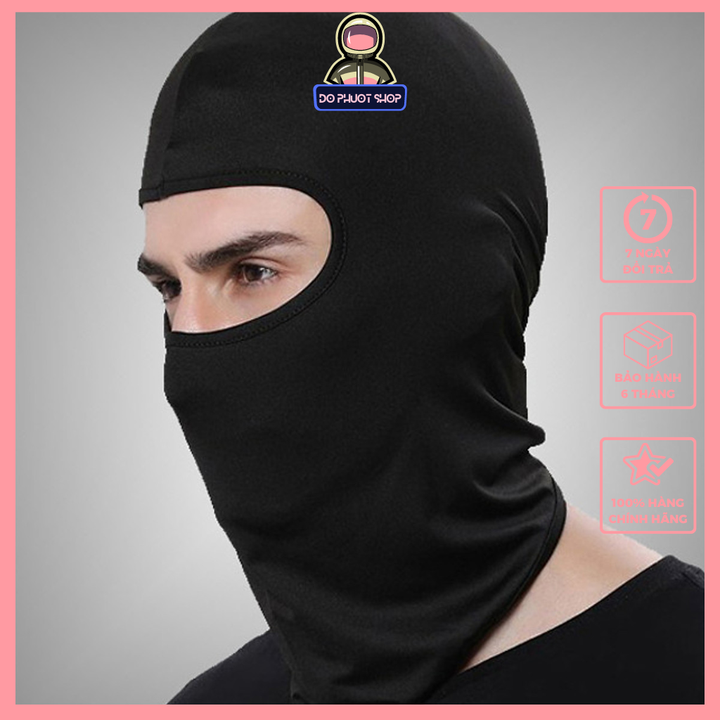 Khăn trùm đầu ninja cao cấp, khăn ninja kiêm khẩu trang chống nắng, chống bụi