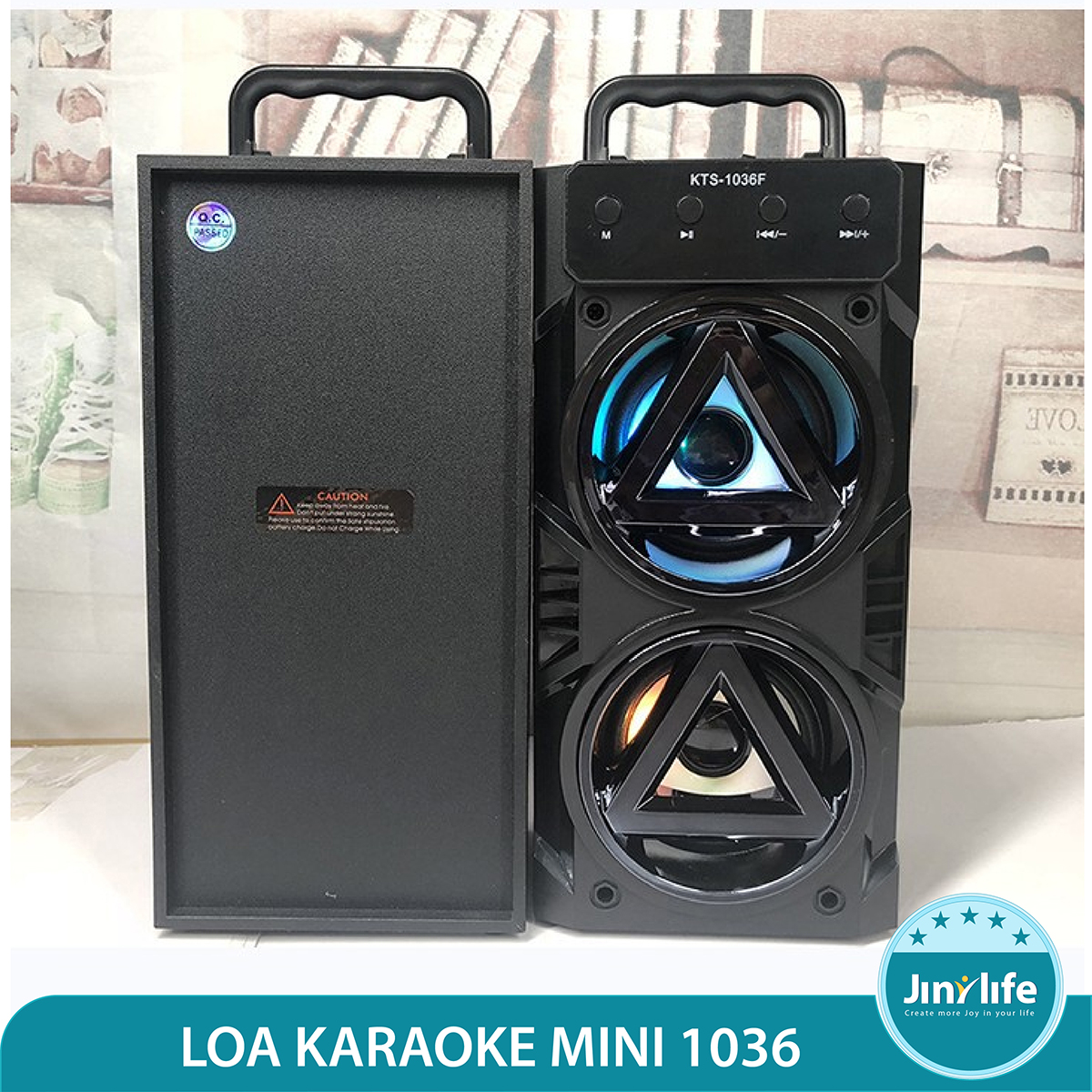 [HCM][TẶNG KÈM MIC - MÁY TỐT GIÁ RẺ] Loa Kẹo Kéo Karaoke Bluetooth Mini - Loa bluetooth không dây giá rẻ - loa kẹo kéo 2 tầng có mic hát karaoke