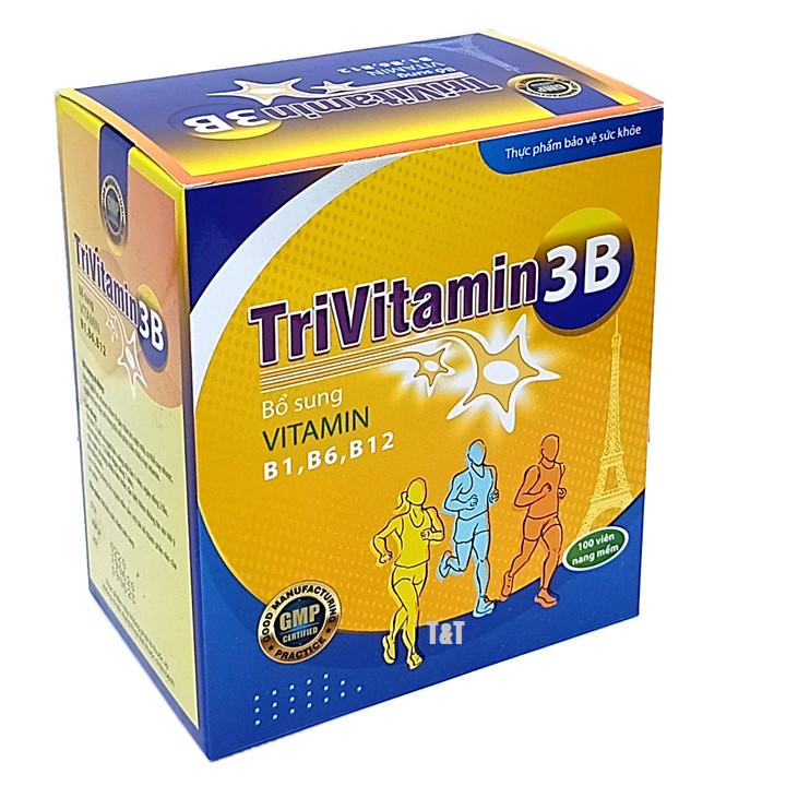 Vitamin 3B tổng hợp Đại Uy - TriVitamin 3B (Hộp 100 viên nang mềm) HSD 2023