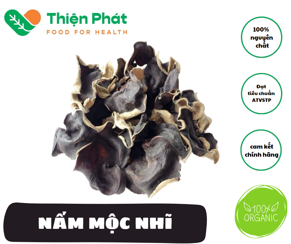 100g nấm mèo khô, nấm mộc nhĩ