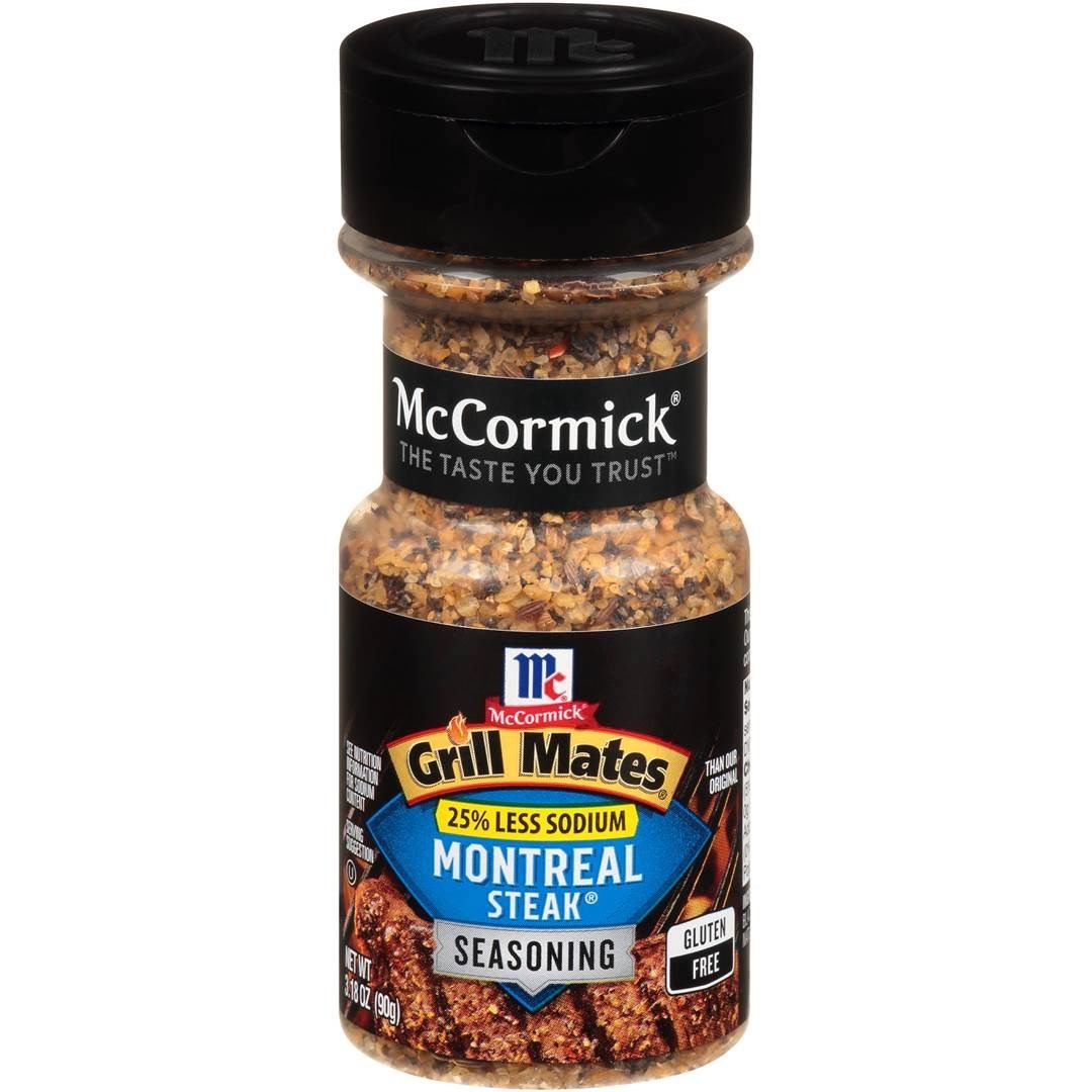 GIA VỊ ĂN KIÊNG ÍT MUỐI VỊ THỊT BÒ McCormick Grill Mates 25% Less Sodium Montreal Steak Seasoning 90g (3.18 oz)