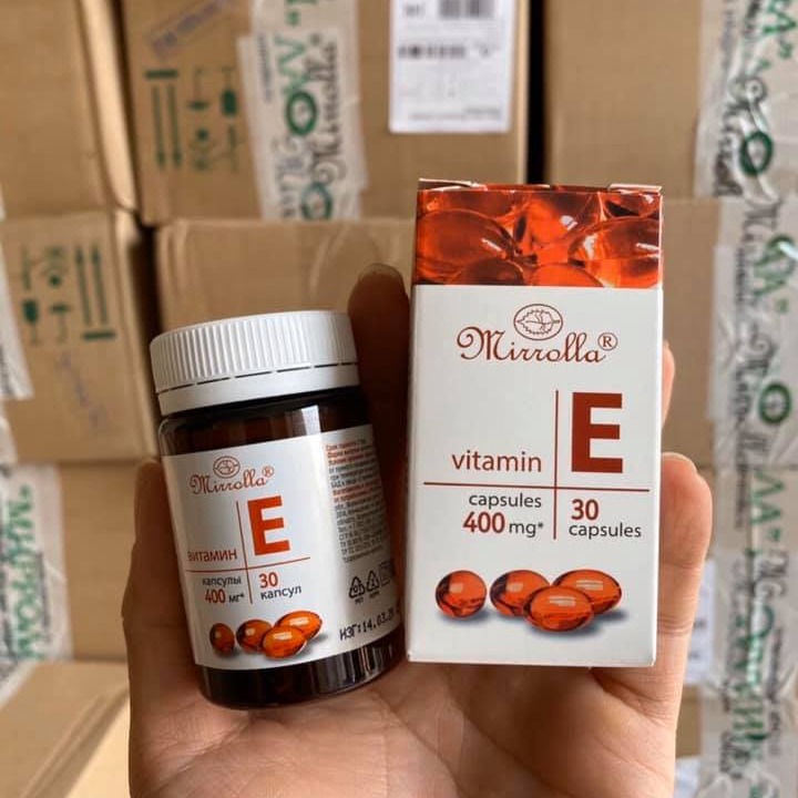 Vitamin E Đỏ Nga 400mg giúp trắng da chống lão hoá