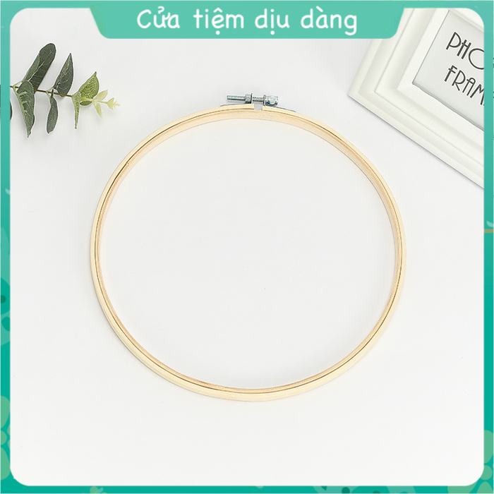 Khung thêu tròn bằng gỗ tre - khung thêu tre