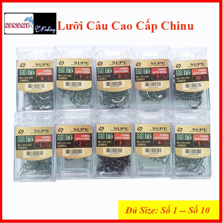 (Hàng Nhật) Lưỡi Câu Cá Chinu Nhật Có Ngạnh Siêu Bền, Cực Sắc Bén - Đồ Câu 247 - lưỡi câu cá trê, lưỡi câu cá rô, lưỡi câu cá biển, lưỡi câu cá lóc