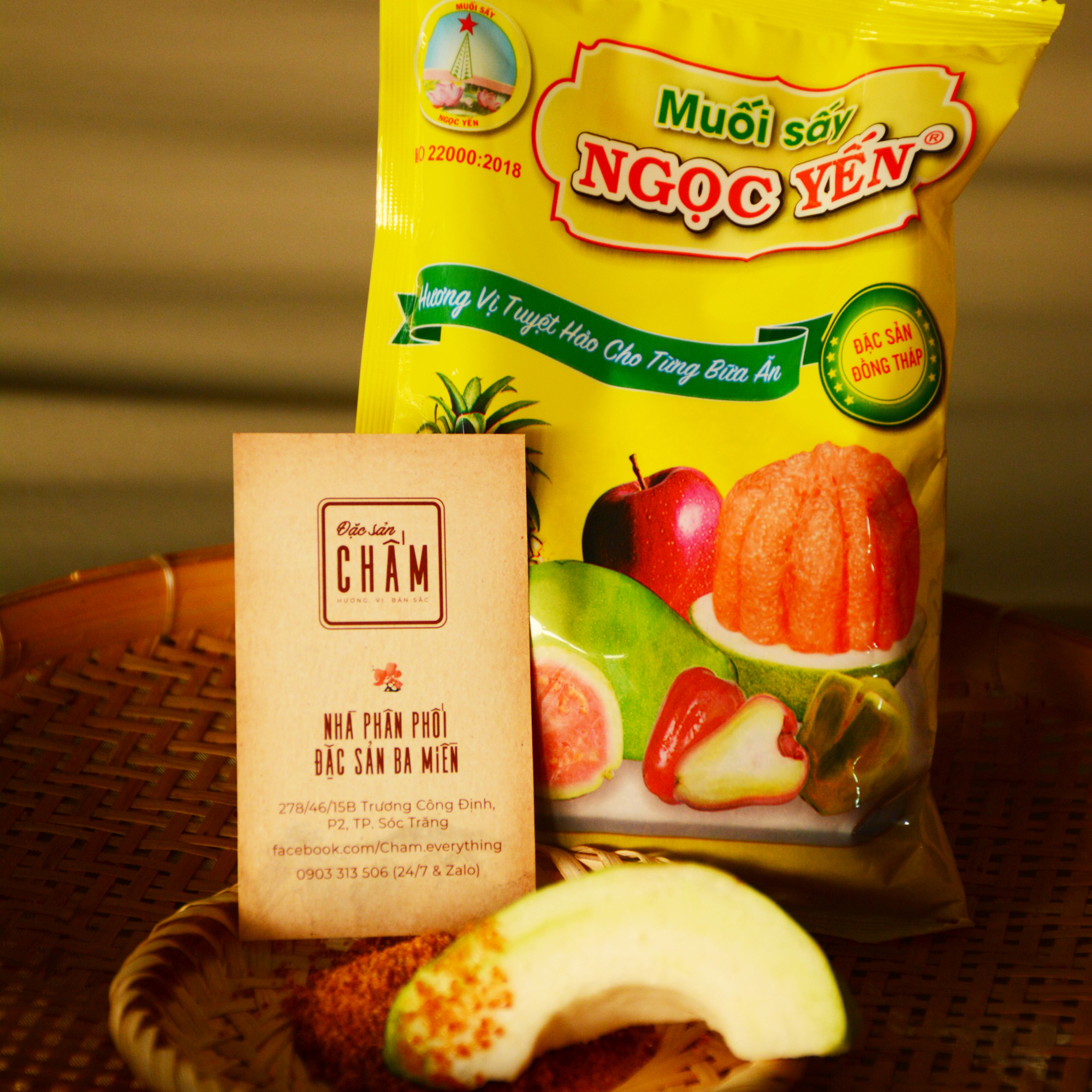 Gói muối ớt sấy Ngọc Yến 250g, gia vị chấm hoàn hảo, đặc sản Đồng Tháp