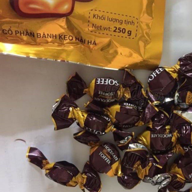Kẹo toffee phủ socola sofee hải hà gói 250g