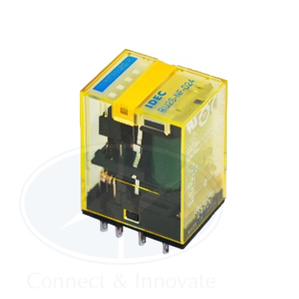 Relay idec ru2s 10a, 8 chân dẹp, có đèn, xuất xứ nhật