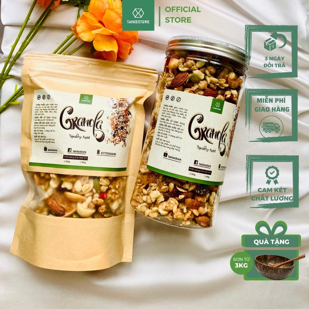 Granola siêu hạt ngũ cốc ăn kiêng không đường giảm cân loại 1