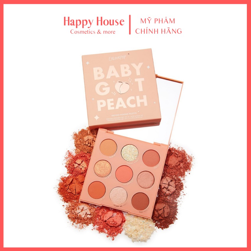Bảng phấn mắt colourpop baby got peach- happy house