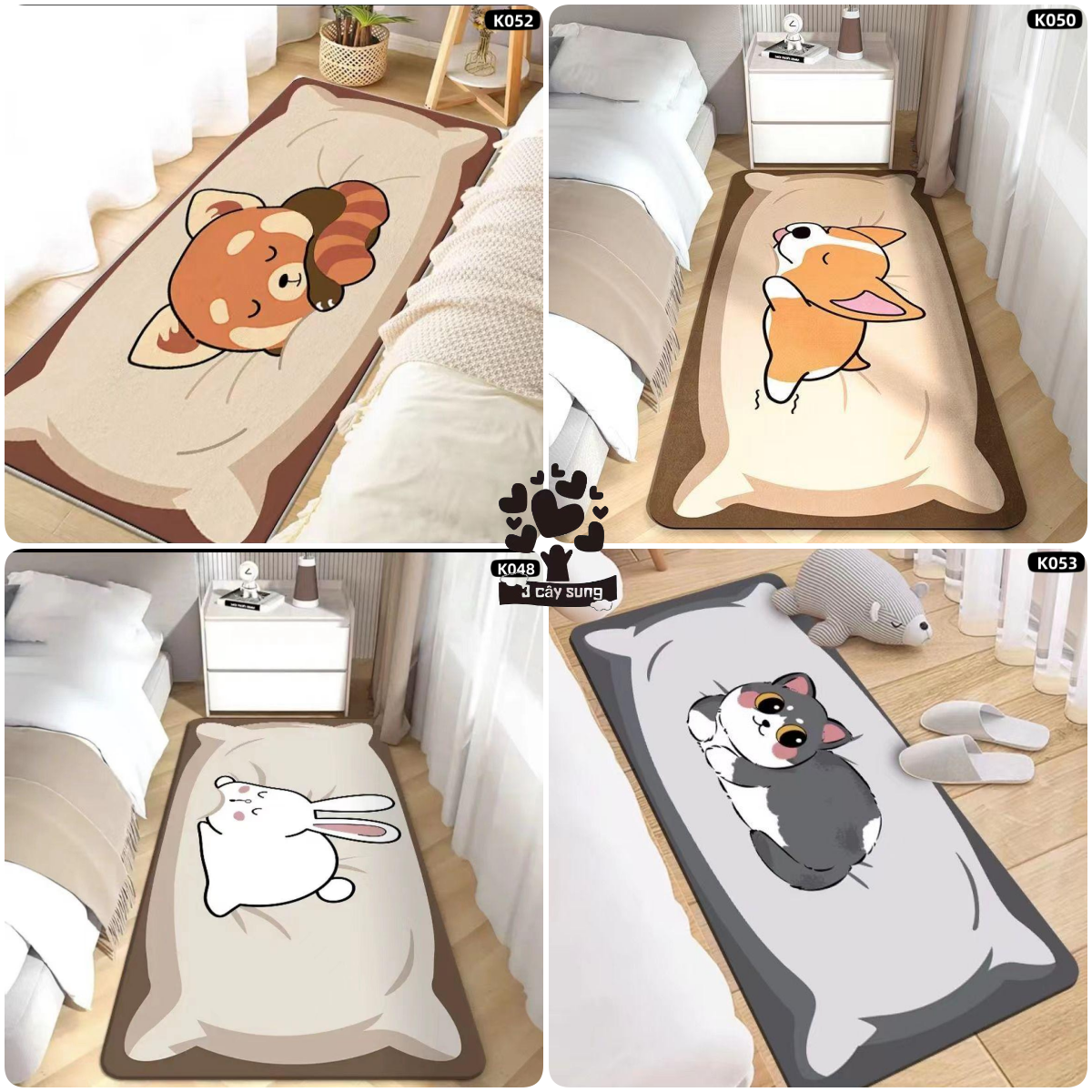 80×160cm/thảm phòng ngủ/thảm 3D/chống trơn trượt /thảm nhung pha lê 5D/ không rụng lông/Thảm phòng khách.