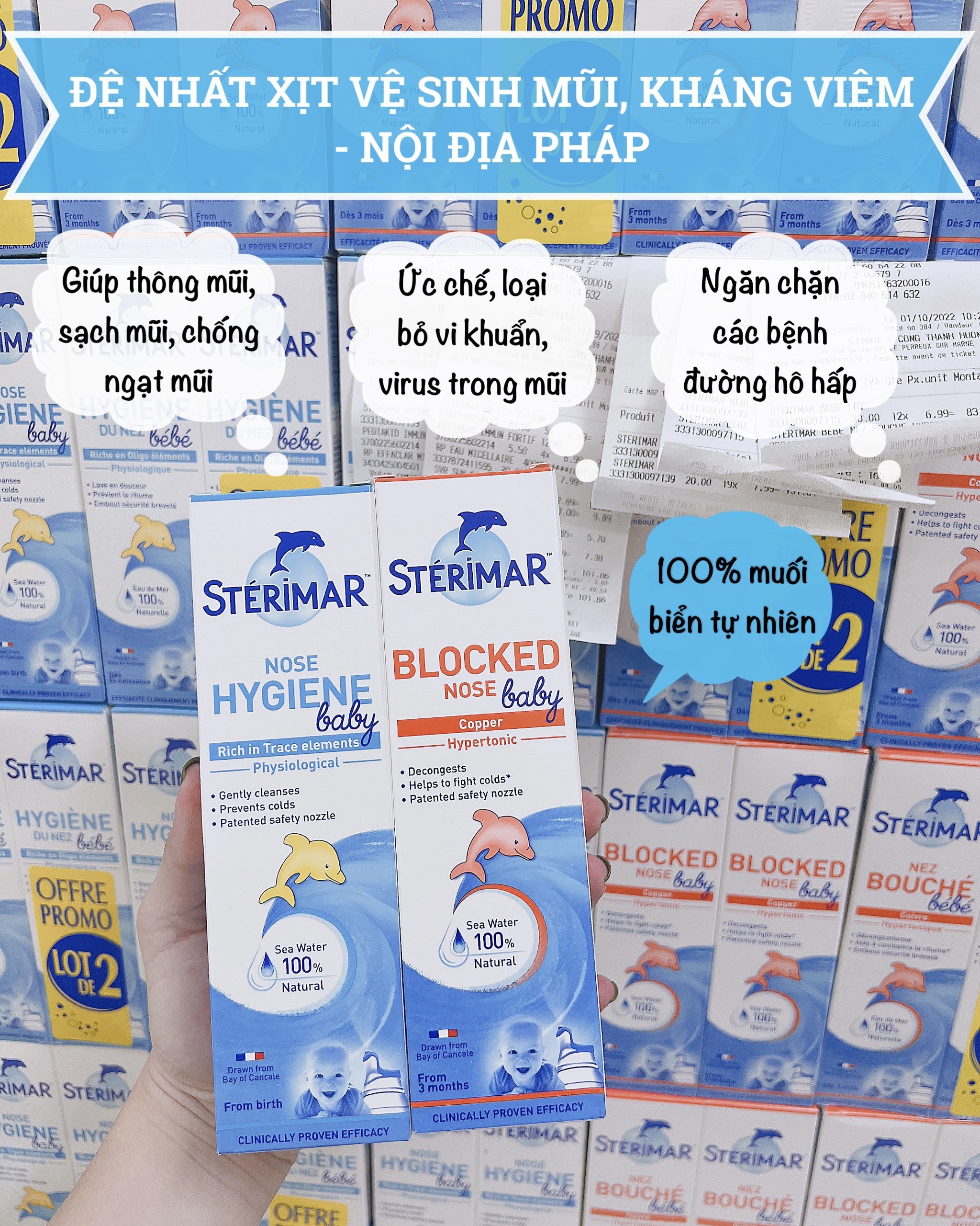 Xịt mũi cá heo Pháp cho bé