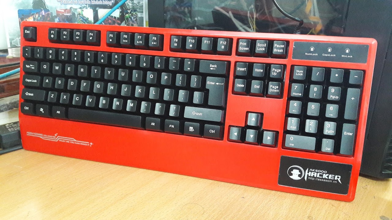 Bàn phím giả cơ chuyên game Hacker Gaming Assassins AK-5000