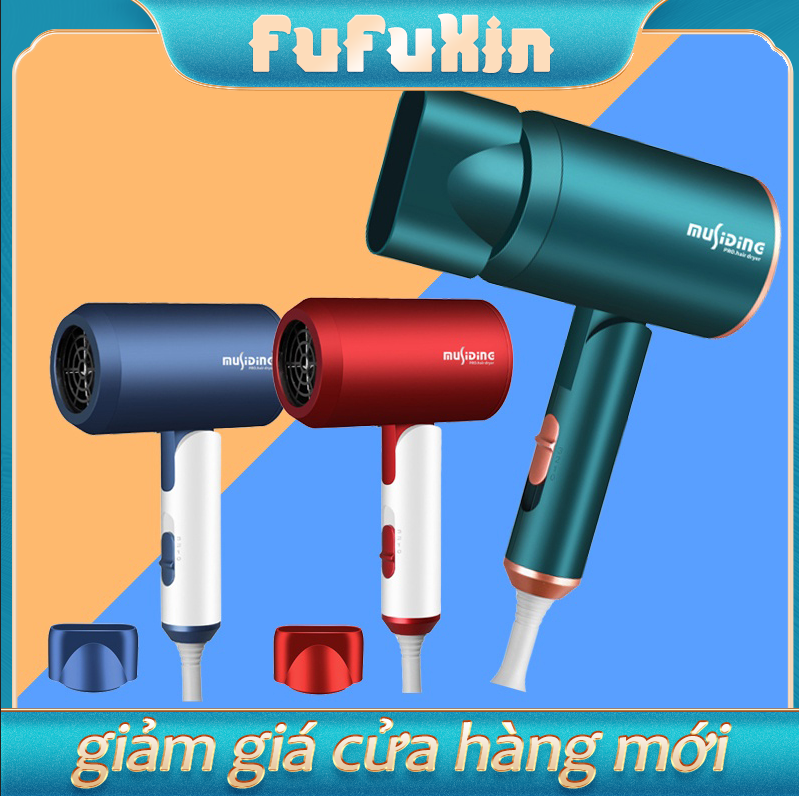 Máy sấy tóc 2 chiều nóng lạnh cao cấp MuSidine bán cực chạy - mẫu máy sấy tóc công suất cao 2000W, nhiều chế độ sấy, công nghệ sấy lạnh và Ion âm giúp bảo vệ tóc - gấp gọn tiện lợi - Bảo hành 12 tháng