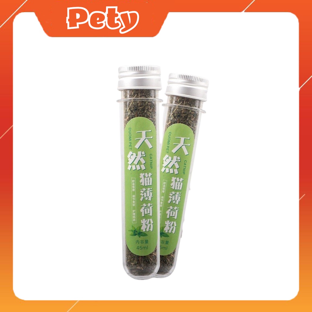 Cỏ Mèo Bạc Hà Catnip Ống 40ml giúp mèo thư giãn, tiêu hóa tốt