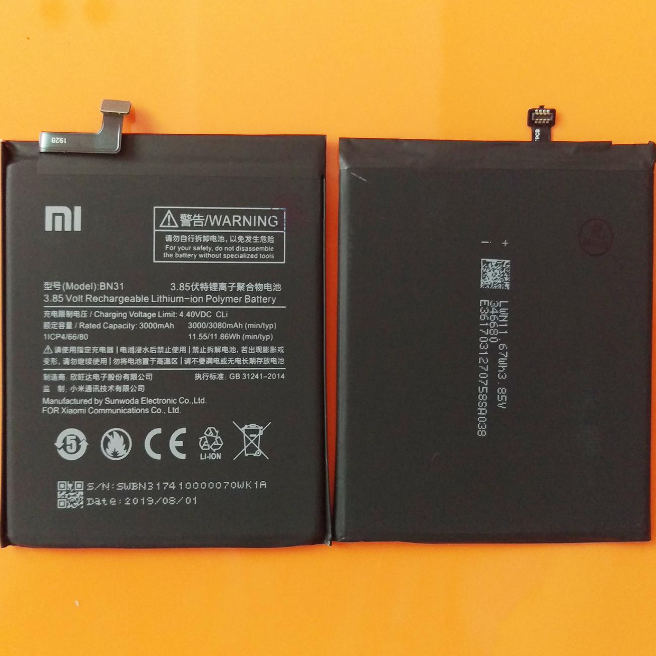 Pin Xiaomi BN31 cho Xiaomi Mi 5X / Mi A1 / Redmi Note 5A Prime