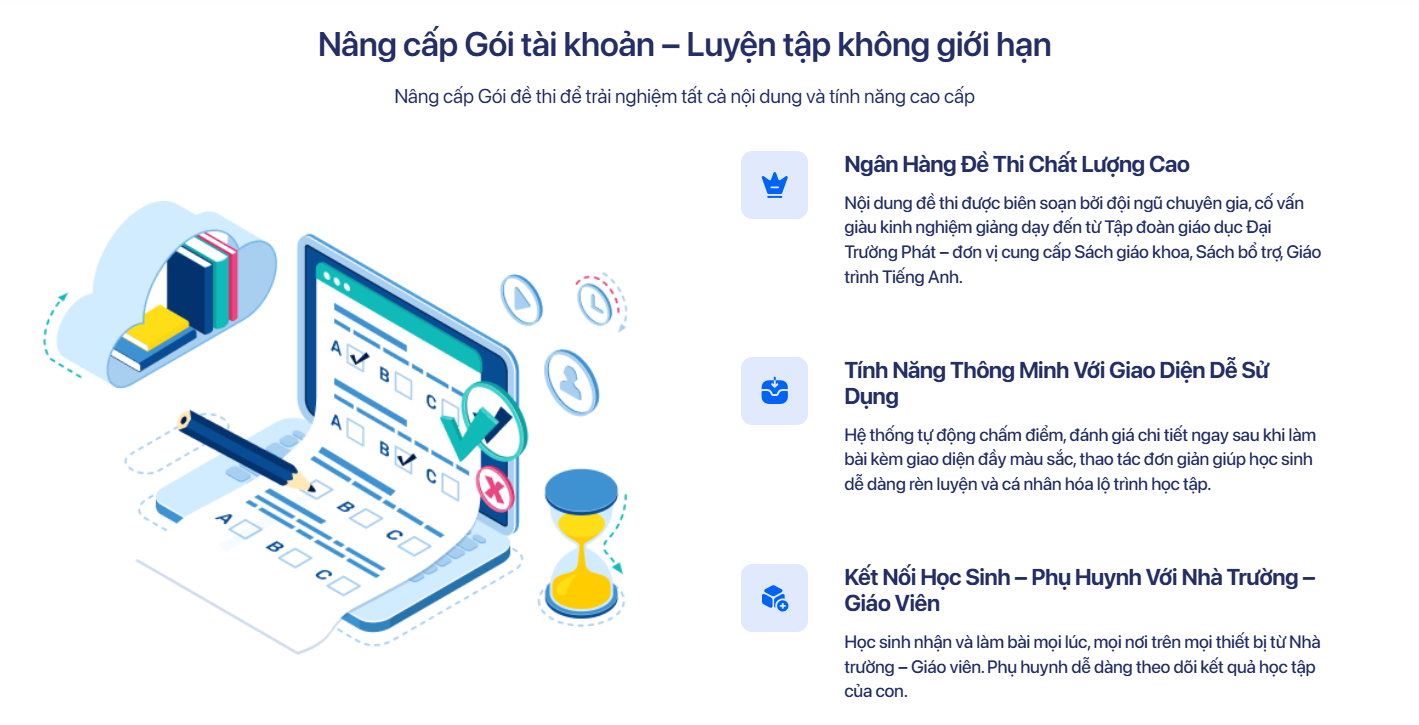 [i-Test4u] - Đề thi Tiếng Anh Online - Gói đề thi quốc tế