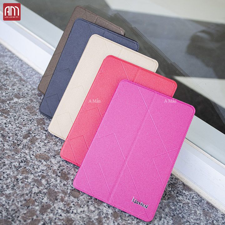 Bao da lishen ipad mini 1 , mini 2 , mini 3 , mini 4 , mini 5 có chân đế
