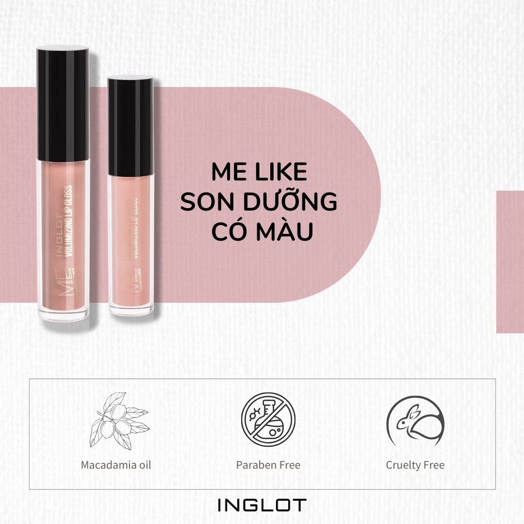 Son bóng dưỡng ẩm có nhũ me like 4.8ml inglot
