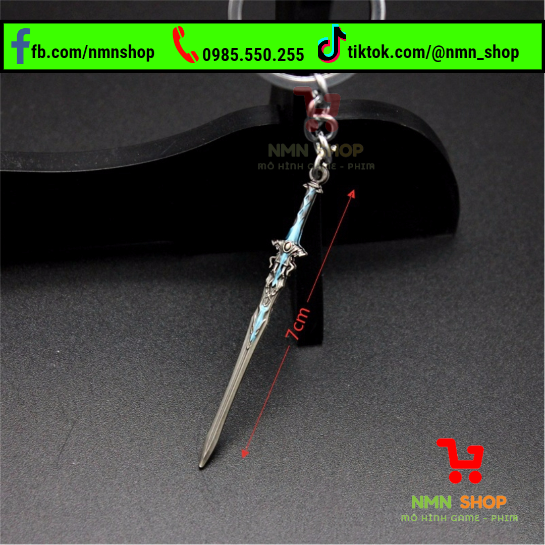Móc khóa kiếm trần tâm 6cm- thất bảo lưu ly tông - phim đấu la đại lục