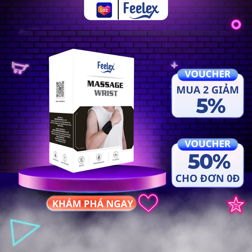 Máy massage wrist Feelex đa năng, tiện dụng, nhỏ gọn