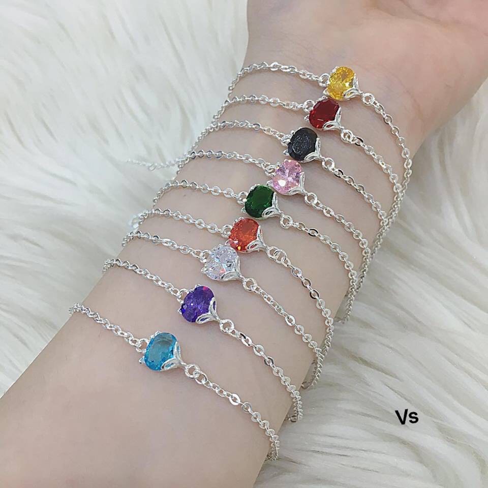 Lắc tay hồ ly bạc thật [ Xả Hàng] đủ màu phong thuỷ/ Trang sức bạc JQN cam kết bạc chuẩn chất lượng kèm bảo hành