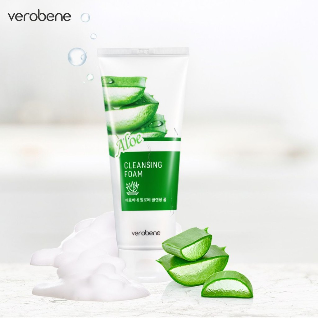 Sữa rửa mặt Lô Hội Verobene Aloe Cleansing Foam 150ml