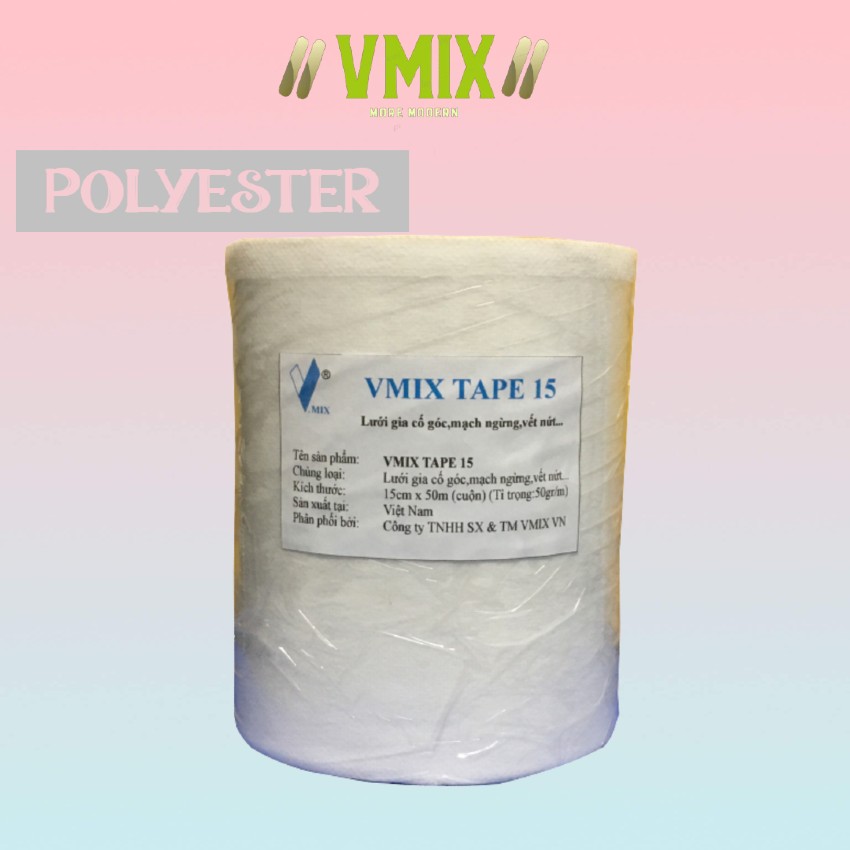 Lưới gia cố chống thấm polyester góc chân tường, cổ ống, đường nứt, mạch ngừng,VmixEco