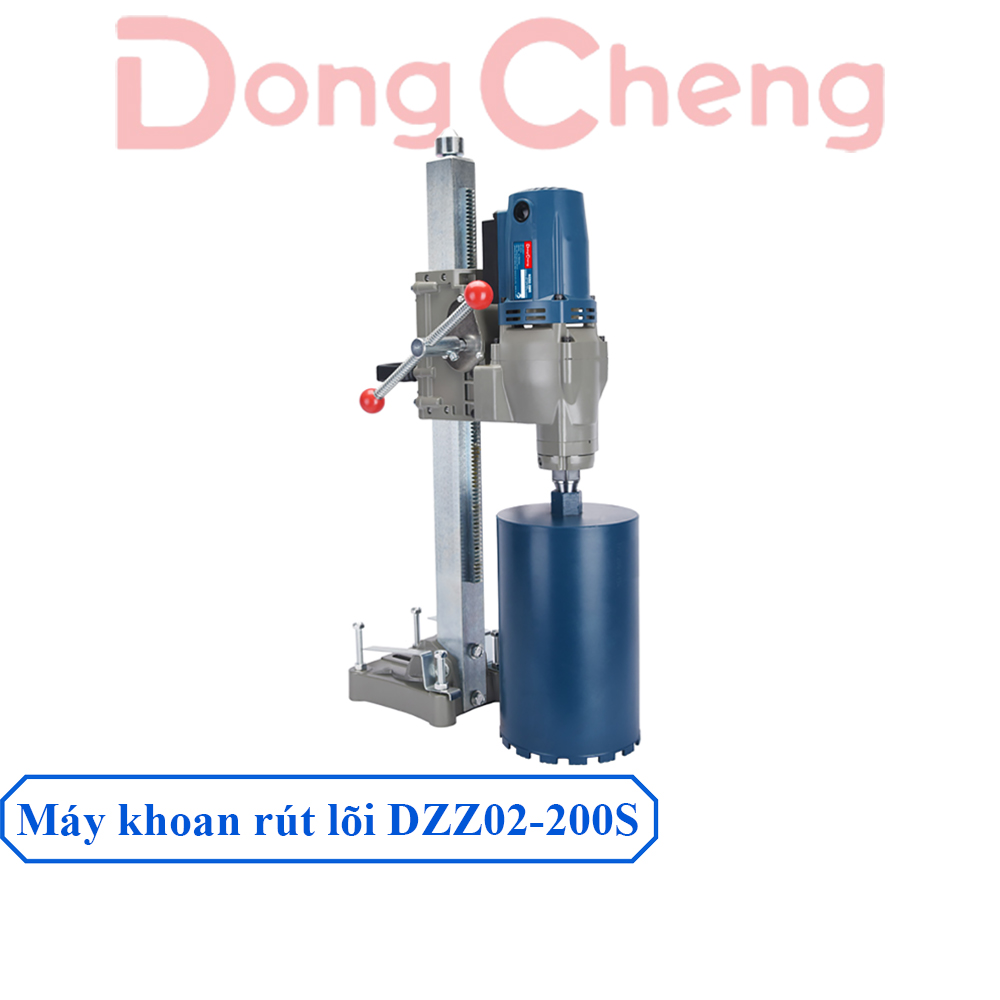 Máy khoan rút lõi dongcheng dzz02-200s công suất 3500w khả năng khoan 200mm – hàng chính hãng