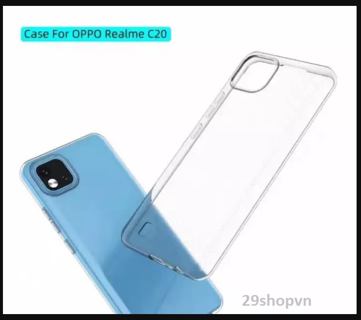 Ốp Realme C20 dẻo trong suốt