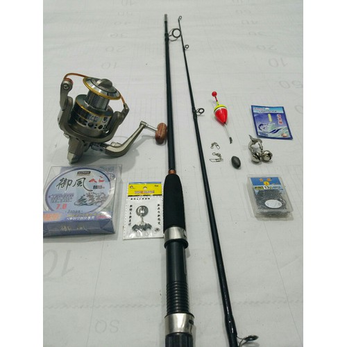 Bộ cần câu cá shimano 2m7 và máy lc 7000