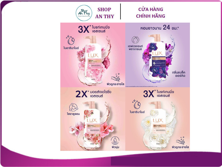 Sữa tắm lux 500ml thái lan