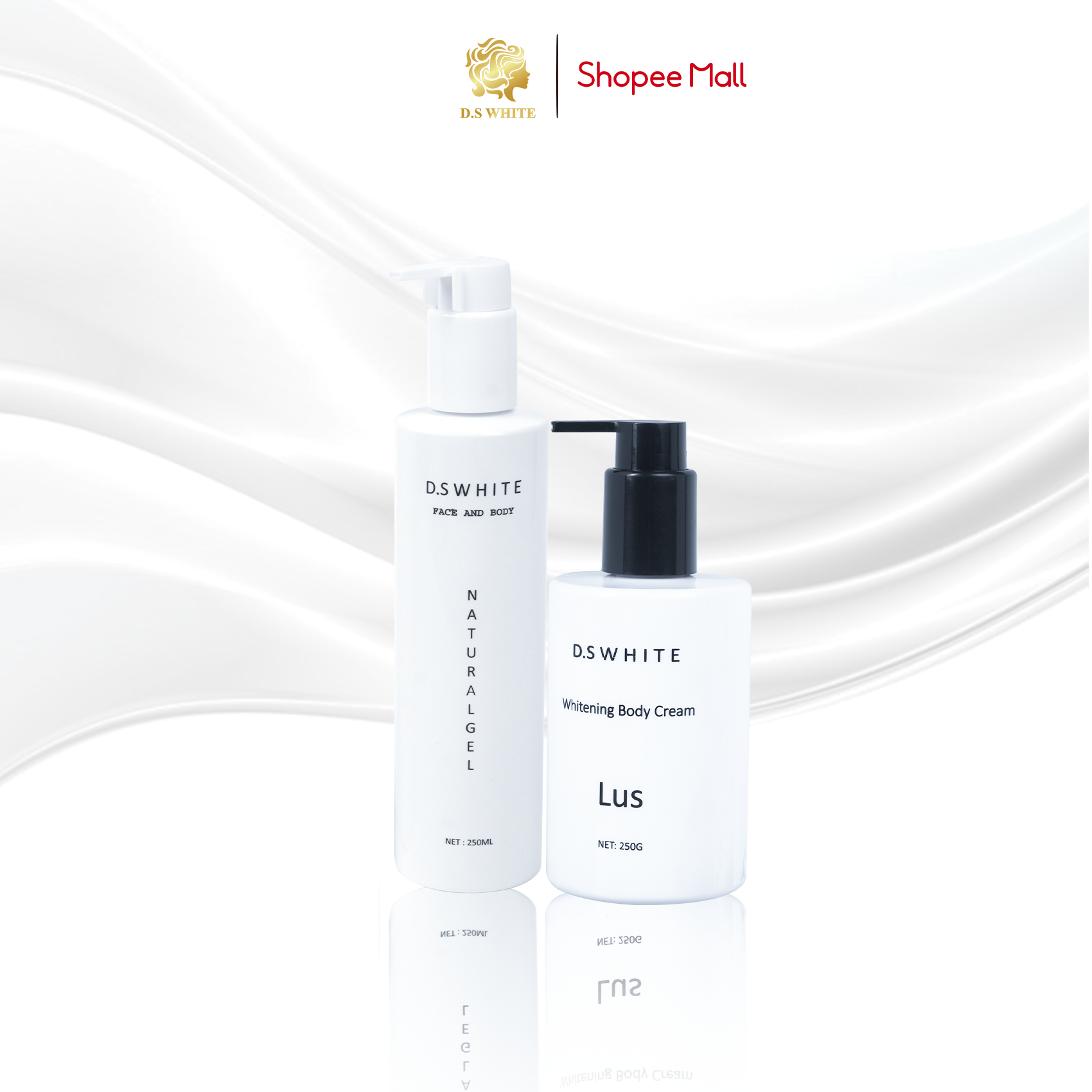 [HCM][COMBO]  Kem Dưỡng Trắng Da Body LUS + Tinh Chất Tắm Trắng Khô Dưỡng Trắng Kích Trắng Bật Tone Hàng Chuẩn Spa