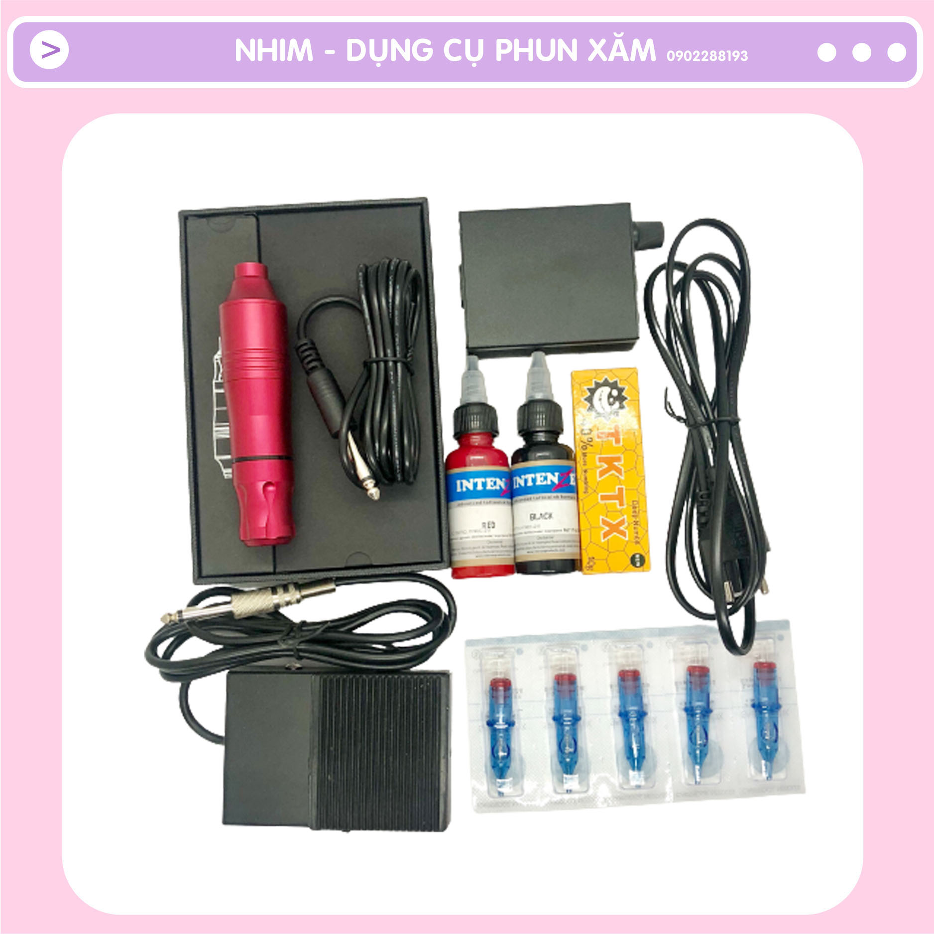 Bộ Máy Xăm - Bộ Máy Pen Tattoo Phun xăm thẩm mỹ