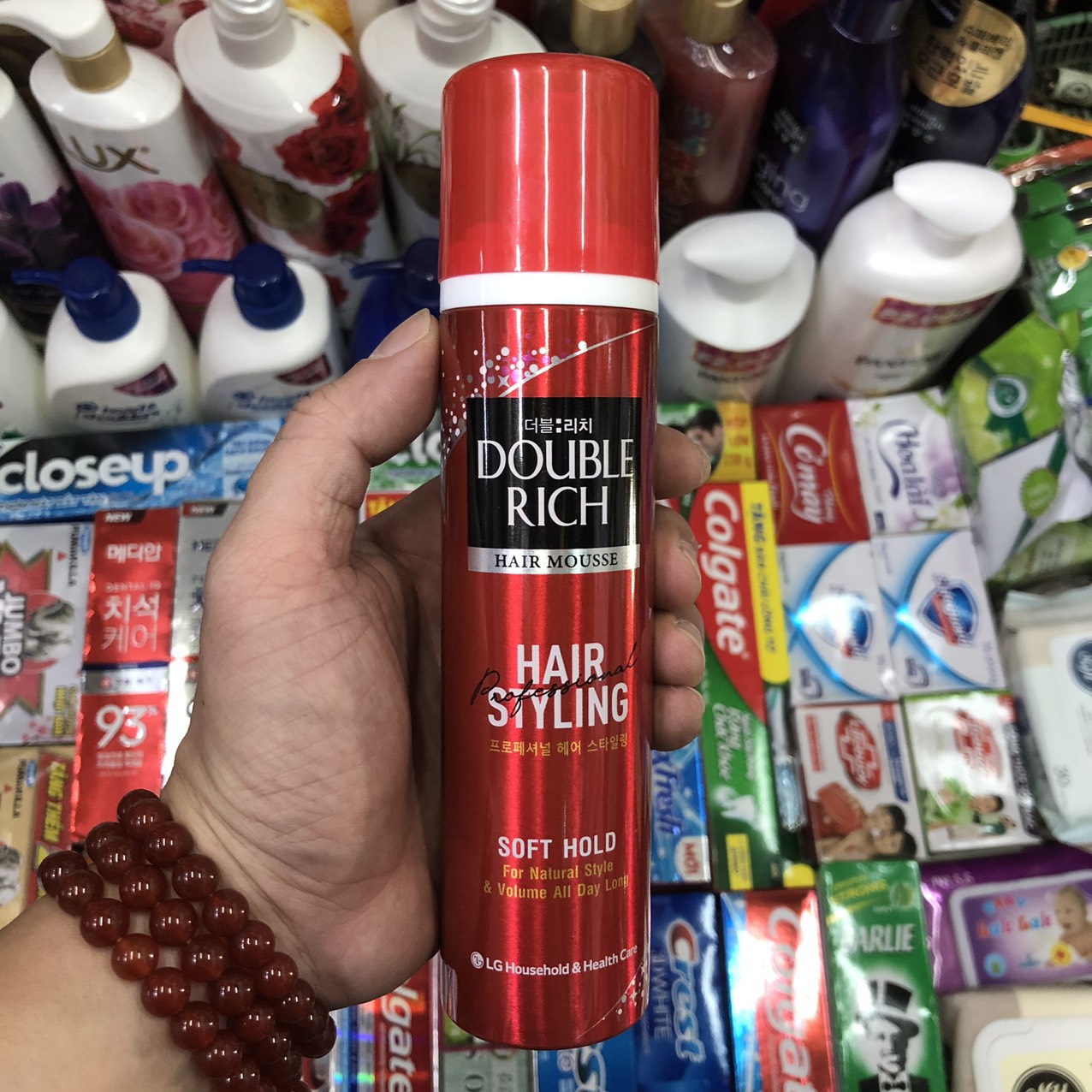 Mousse dưỡng tóc và giữ nếp double rich hair mousse 150ml