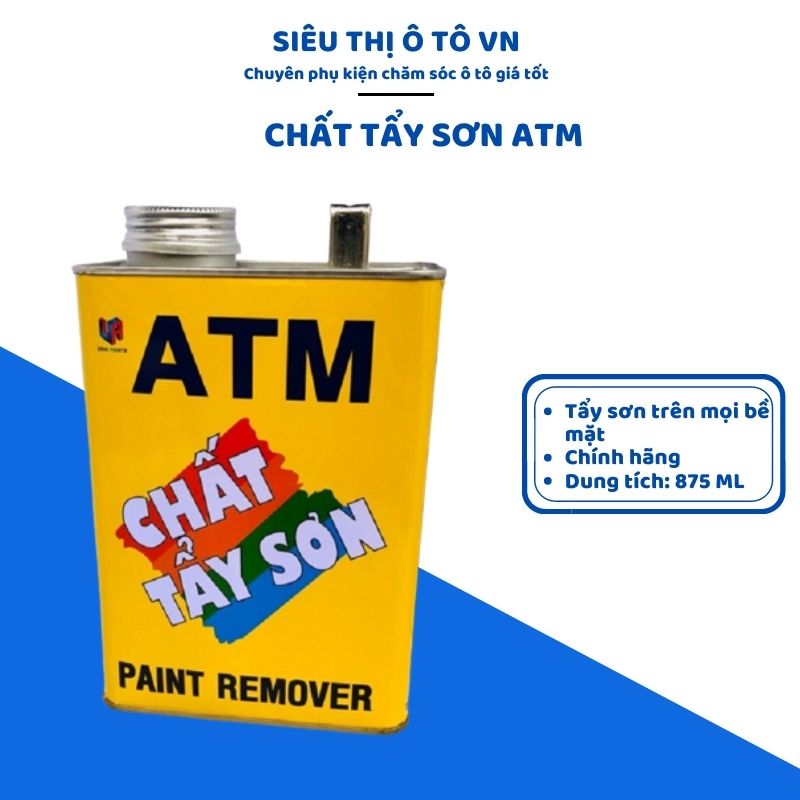 Chất tẩy sơn atm 875ml - dung dịch tẩy vết sơn trên mọi bề mặt chất liệu- sieuthioto