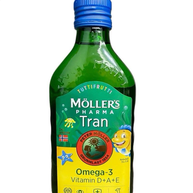Dầu cá tuyết Möller's Pharma hương hoa quả tutti frutti 250 ml - NỘI ĐỊA NAUY