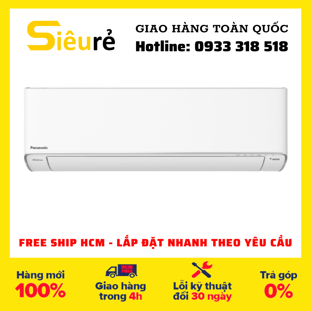 GIAO MIỄN PHÍ - Máy lạnh Panasonic Inverter 1 HP 9000BTU CU/CS-XU9XKH-8 XU9XKH-8 - Điện máy Siêu rẻ