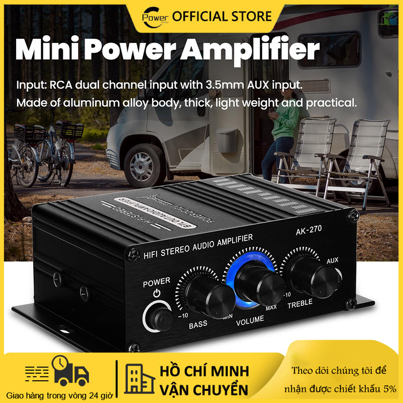 Bộ Khuếch Đại Mini Ak270 400W 12V Bộ Khuếch Đại Âm Thanh Stereo Bluetooth Kỹ Thuật Số Hifi Micro Radio Fm Máy Phát Tại Nhà Xe Hơi