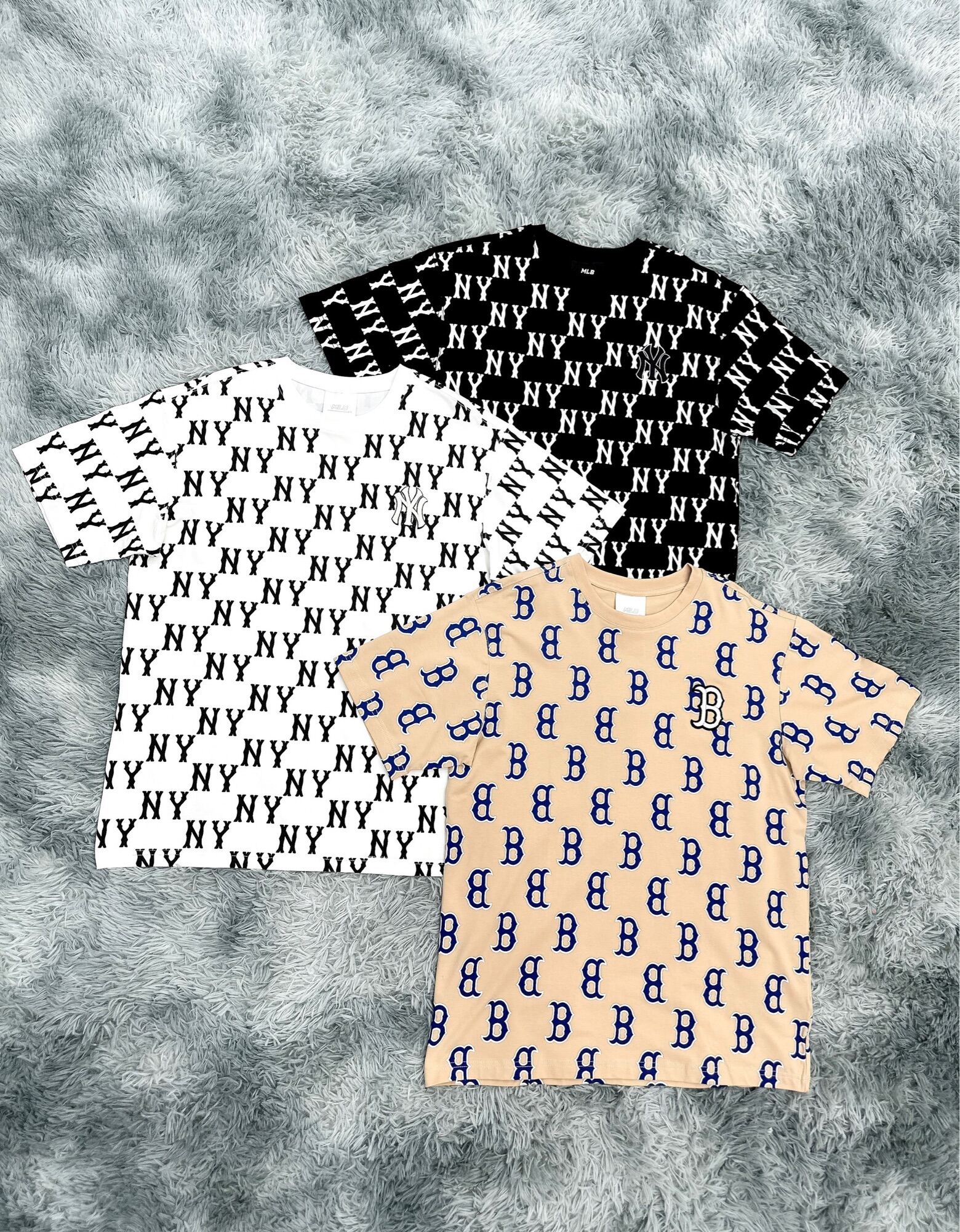 [3-5/8 Hoàn Tiền 25%]Áo thun NY, áo phông NY mono gram full tem tag chuẩn hãng