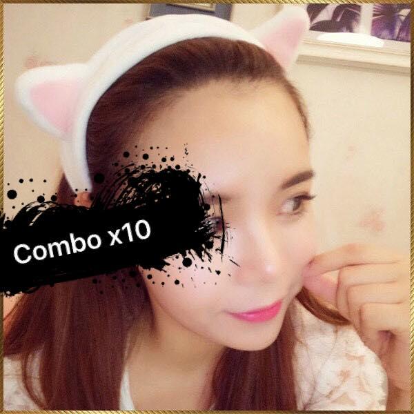 Combo 10 băng đô tai mèo