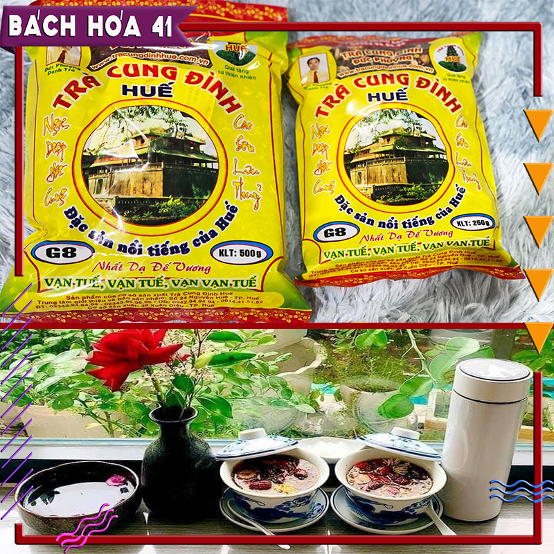 Trà cung đình huế g8 250g/500g - đặc sản huế
