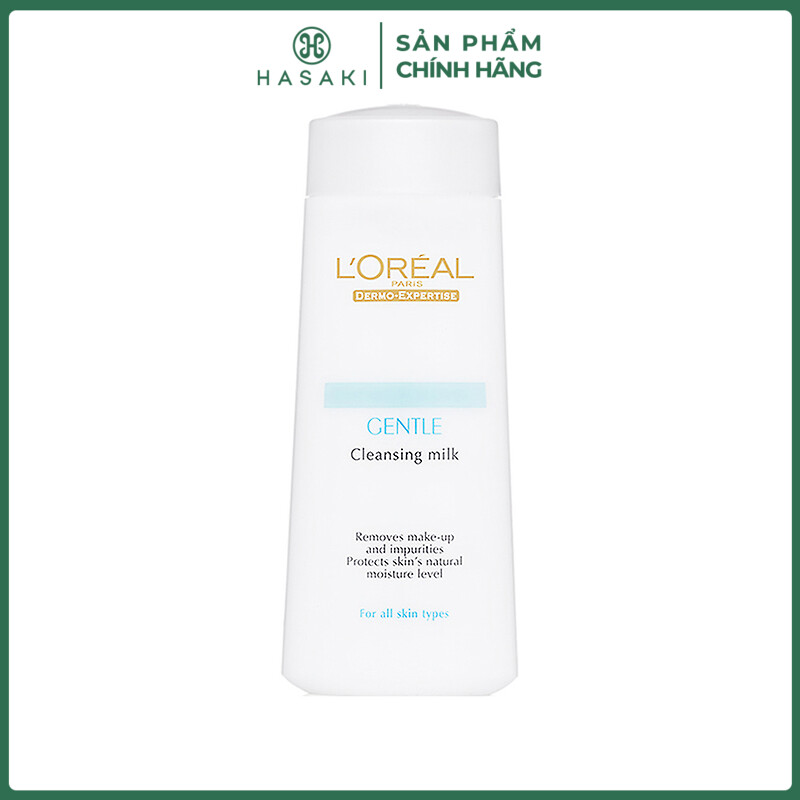 Sữa Tẩy Trang L'Oreal Dành Cho Mọi Loại Da Cleansing Milk Removes Makeup 200ml