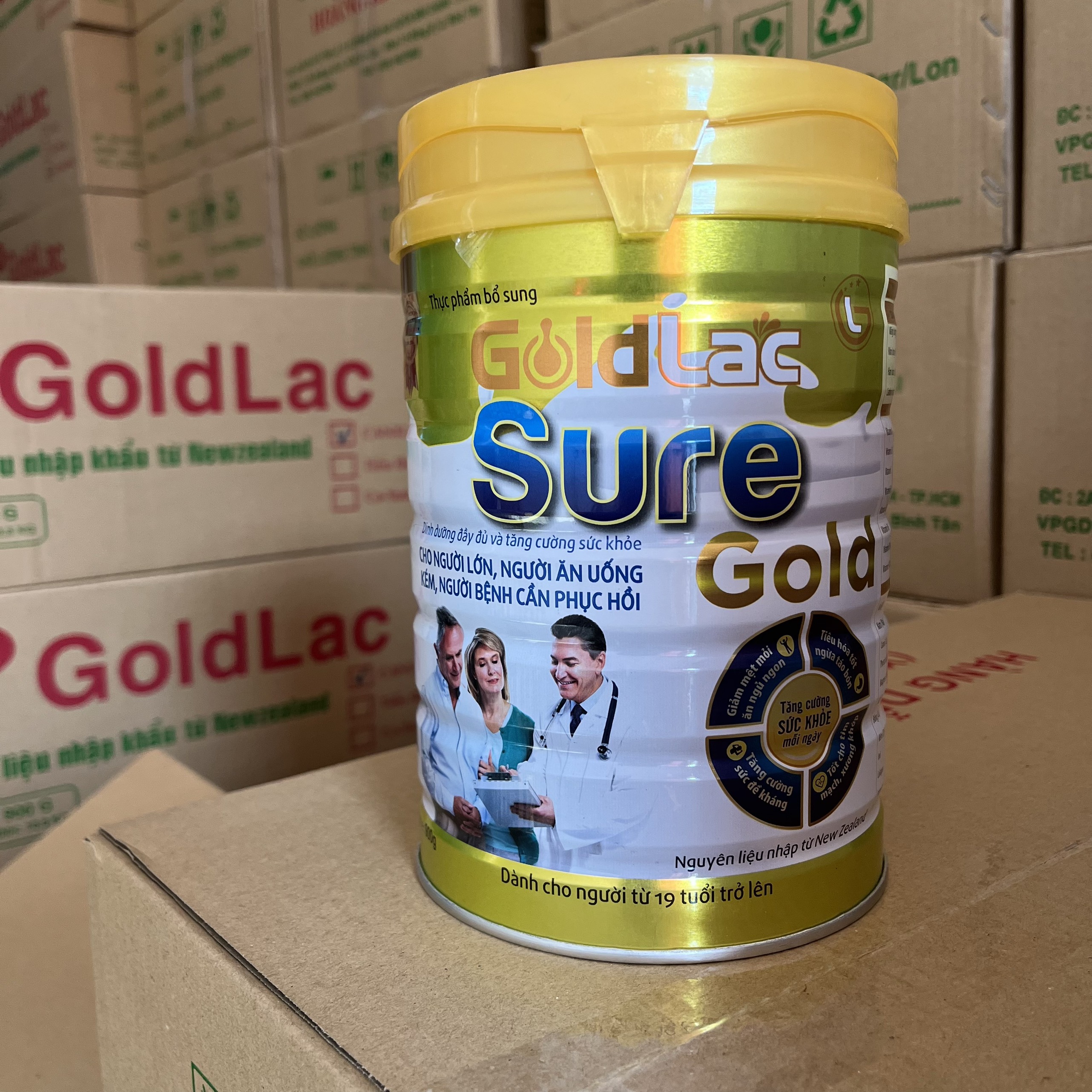 Sữa Sure Gold phục hồi sức khỏe lon 900g - Sữa Dành Cho Người Già Tăng Sức Đề Kháng và Phục Hồi Sức Khỏe, ăn ngủ ngon