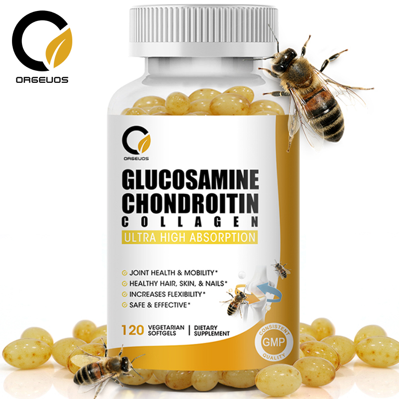 Glucosamine Chondroitin Capsules 800mg Chondroitin Sulfate Sodium 750mg MSMfor Healthy Joint Structure, Function & Comfort Relief Joint Pain