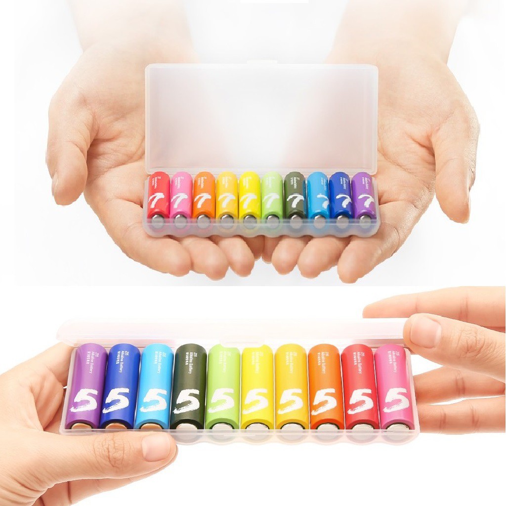 Pin xiaomi zmi rainbow 5 aa và 7 aaa vỉ 10 viên - pin aa/aaa xiaomi rainbow alkaline dung lượng cao