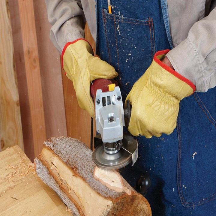 Đĩa lưỡi cưa xích cắt gỗ, phay, phá gỗ đa năng gắn máy mài 4inch - loại 7 răng