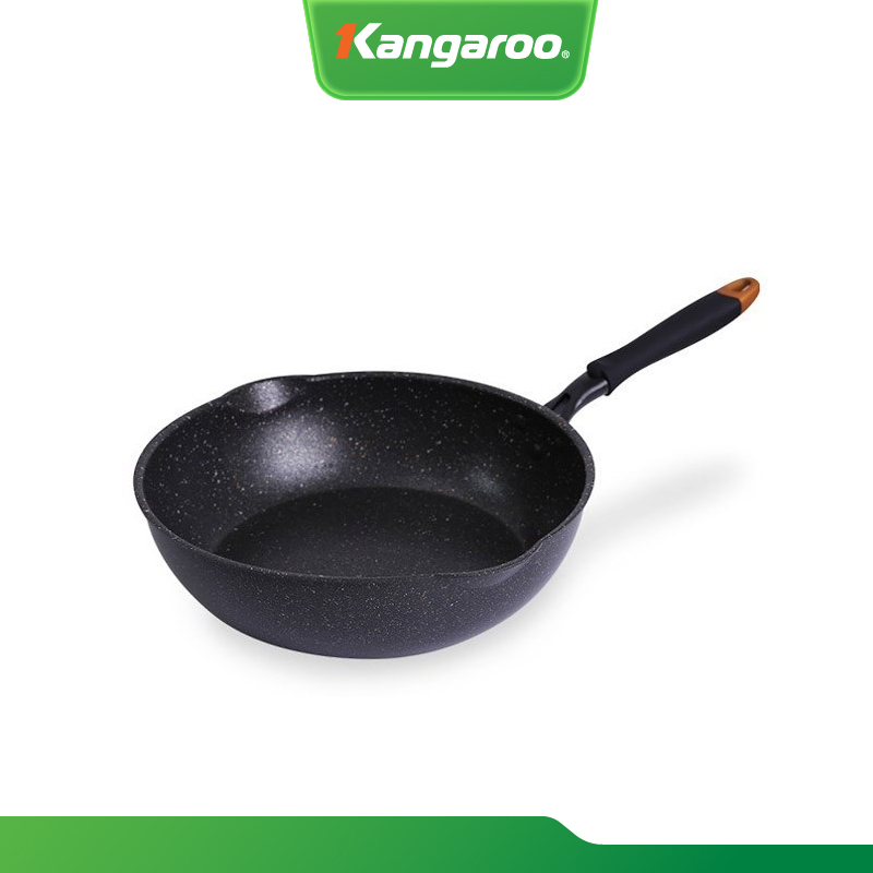 Chảo nhôm chống dính sâu lòng đáy từ kangaroo kg655s/kg655m/kg655l - hàng chính hãng