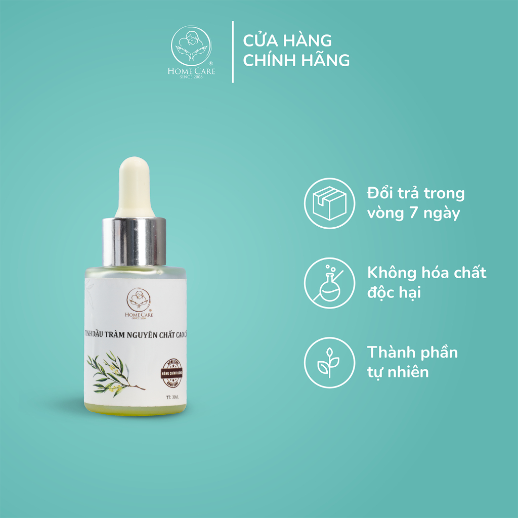 Tinh dầu tràm nguyên chất 100% Home Care giữ ấm tránh gió xua đuổi côn trùng