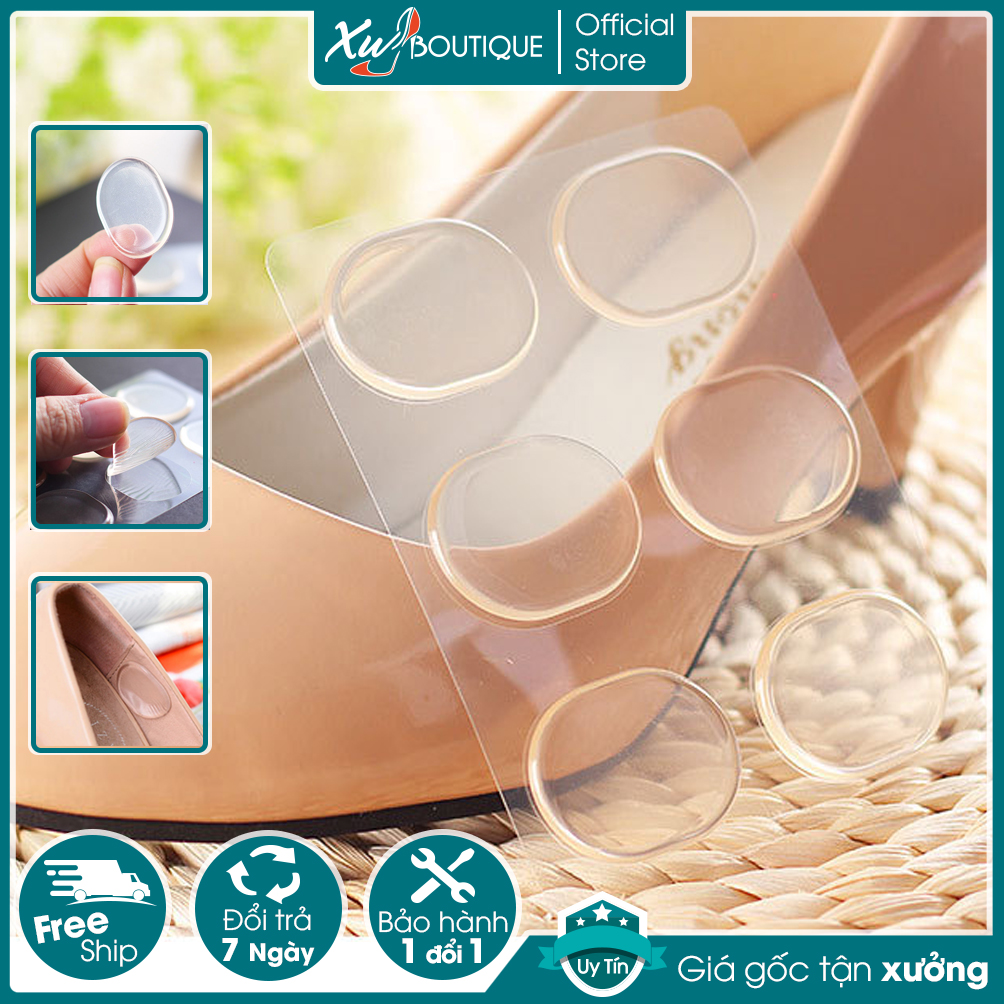 Bộ 6 Miếng Dán Lót, Đệm Silicon Mini Chống Chai Chân, Giảm Đau Massage Chân